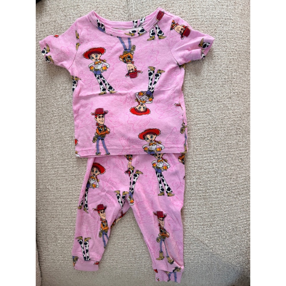 Disney Pixar Toy Story 5 Jessie Pink Pajamas Set 2 Piece Snug Fit 12M Kids
